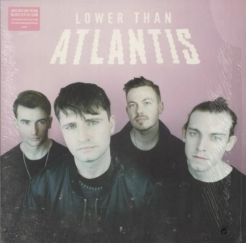Lower Than Atlantis Lower Than Atlantis - White Vinyl - Shrink + CD - Promo Sticker UK Promo Vinyl LP