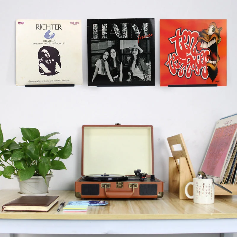 LP Wall Display Shelf Metal On-Wall Vinyl Record Display Ledge