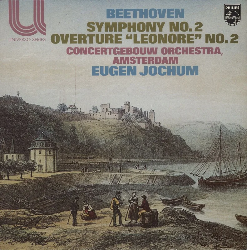 Ludwig Van Beethoven Beethoven: Symphony No. 2 / Overture "Leonore" No. 2 - White Label Test Pressing Dutch Promo Vinyl LP