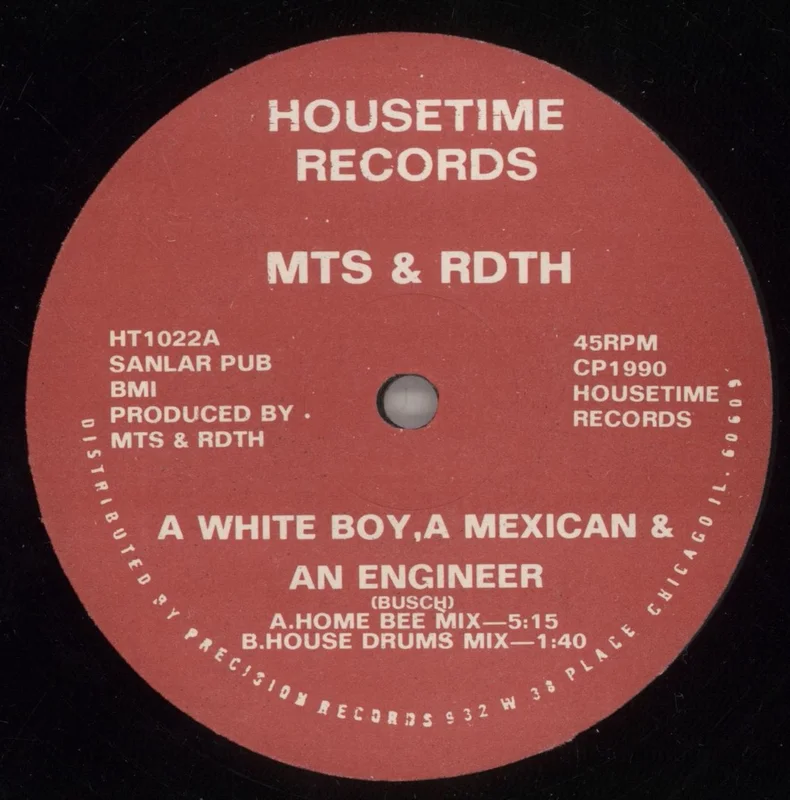 M.T.S. A White Boy,A Mexican & An Engineer US 12" vinyl
