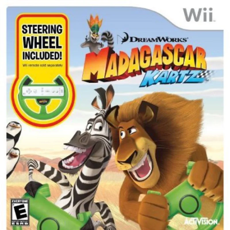 Madagascar Kartz w/Wheel - Wii