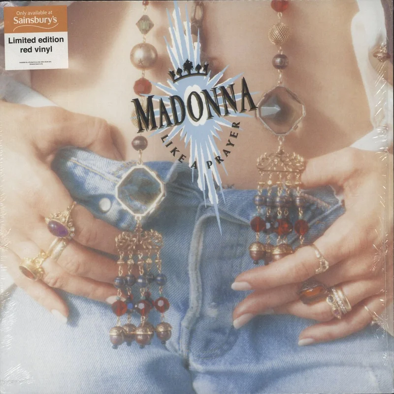 Madonna Like A Prayer - Red Vinyl - Shrink UK Vinyl LP