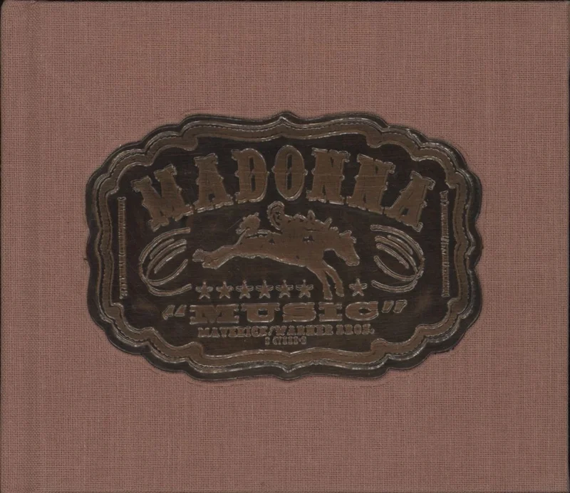 Madonna Music - Salmon Pink Hessian Book Pack US CD album