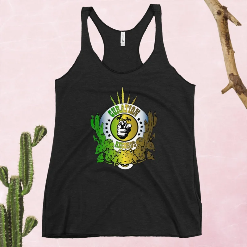 Magic Medicines Women's Racerback Tank Vintage Black