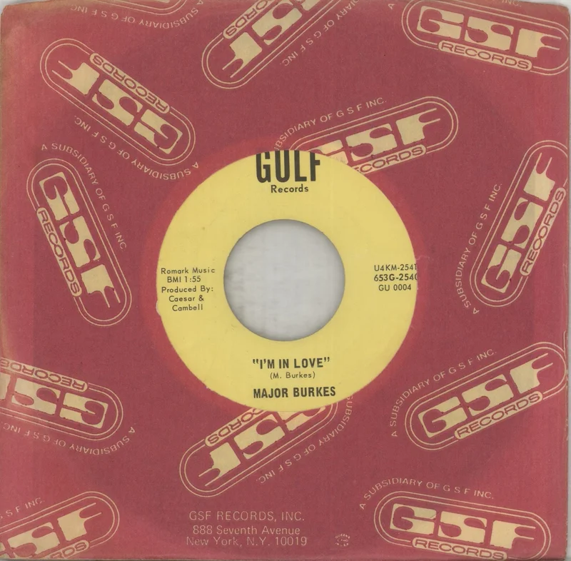 Major Burkes You're Gonna Need Me / I'm In Love US 7" vinyl