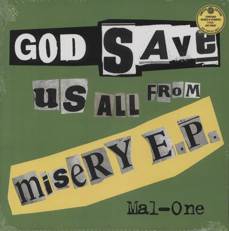 MAL-ONE God Save Us All From Misery EP - RSD 2026 UK 12" vinyl