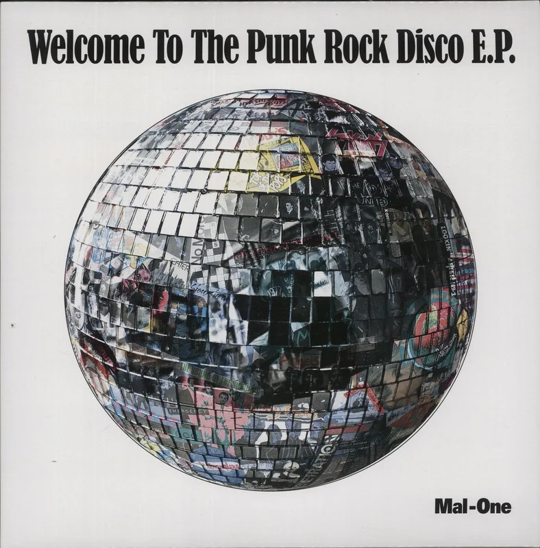 MAL-ONE Welcome To The Punk Rock Disco EP - White Vinyl UK 12" vinyl