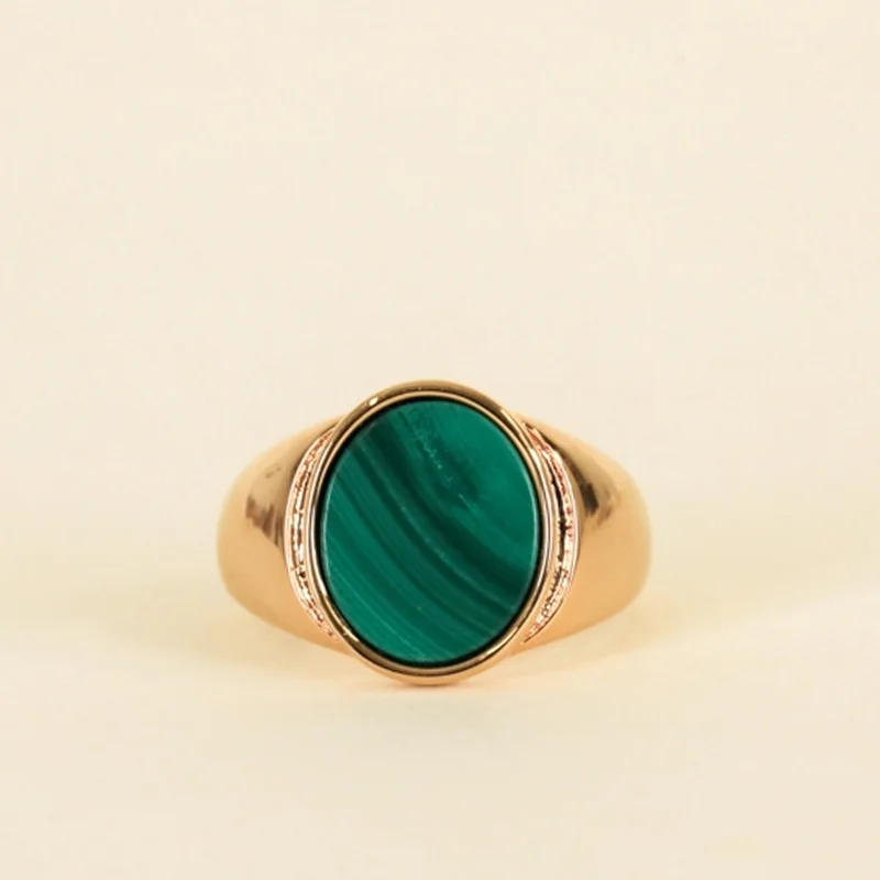 Malachite Signet Ring