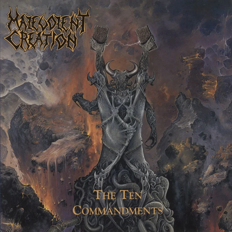 Malevolent Creation The Ten Commandments - 1st - VG UK Vinyl LP
