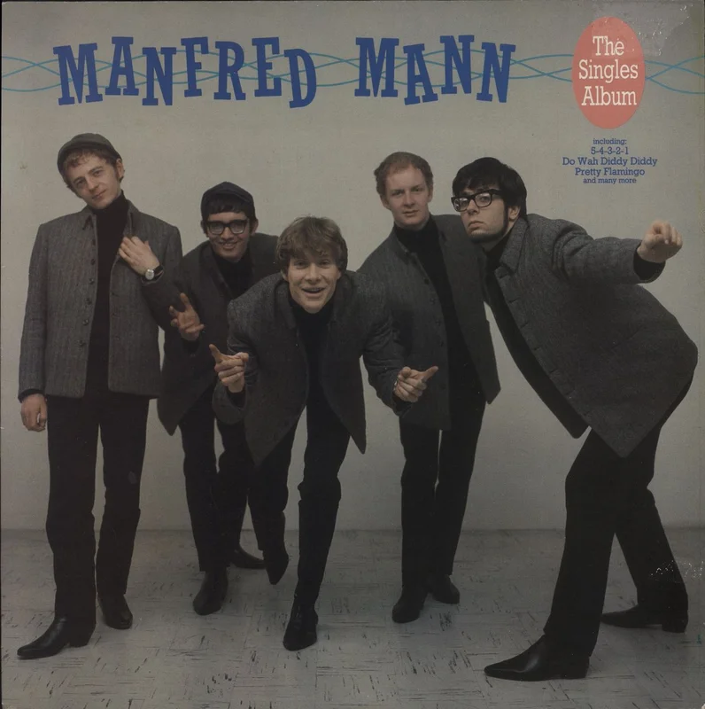 Manfred Mann The Singles Album - Promo Sticker UK Promo Vinyl LP