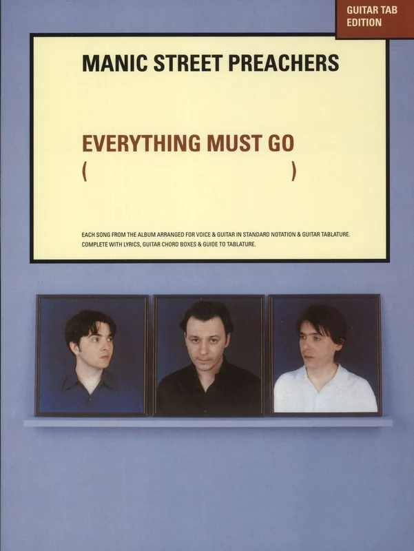 Manic Street Preachers Everything Must Go - Songbook UK Book