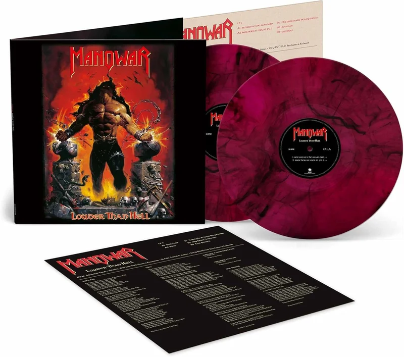 Manowar Louder Than Hell - 30th Anniversary - Black & Red Marbled Vinyl - Sealed UK 2-LP vinyl set