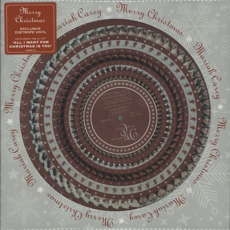 Mariah Carey Merry Christmas - Zoetrope Animated Picture Disc Edition UK Picture disc LP
