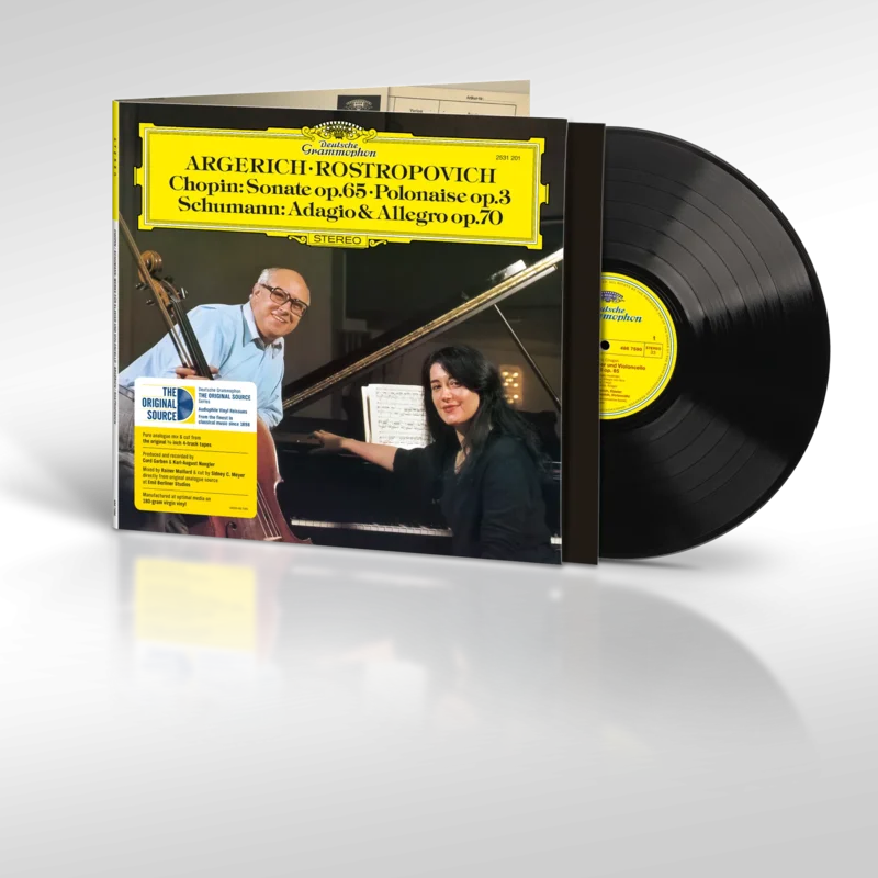 Martha Argerich & Mstislav Rostropovich - Chopin: Sonate Op. 65, Polonaise Op. 3 / Schumann: Adagio & Allegro Op. 70 - Original Source Series LP