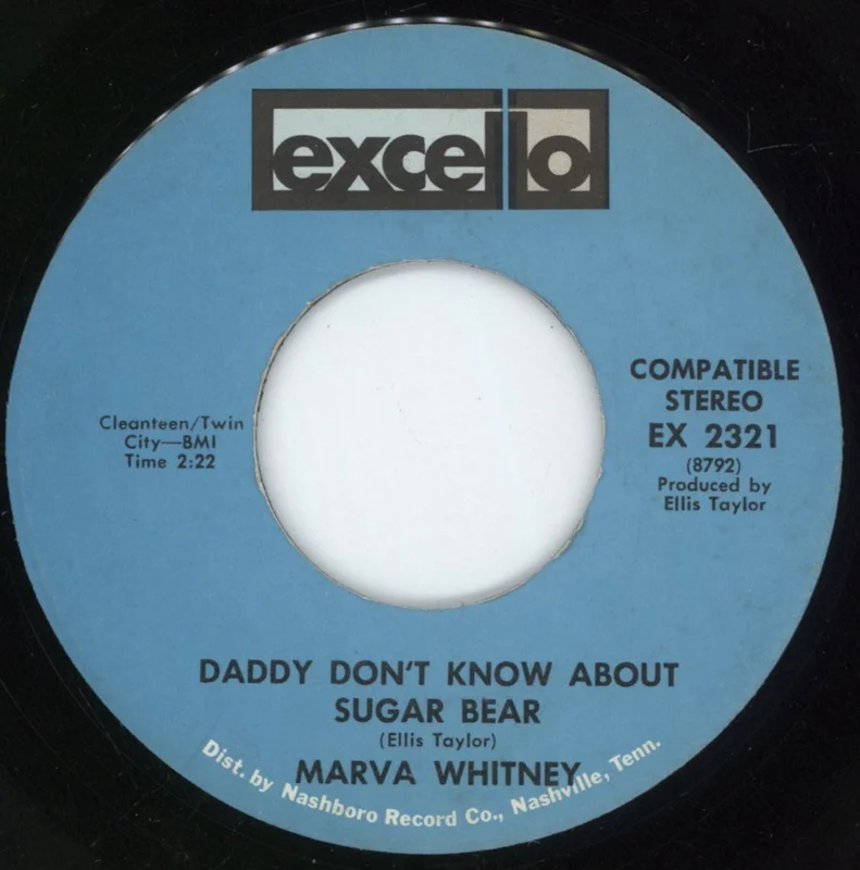 Marva Whitney Daddy Don't Know About Sugar Bear / We Need More (But Somebody Gotta Sacrifice) US 7" vinyl