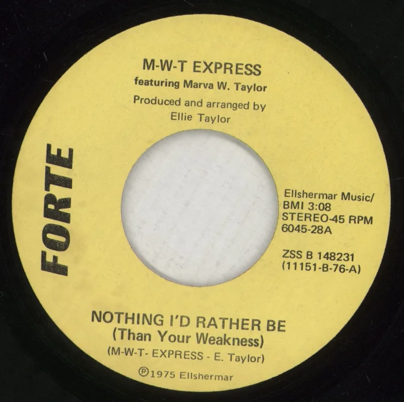 Marva Whitney Nothing I'd Rather Be [Than Your Weakness] - 2nd US 7" vinyl