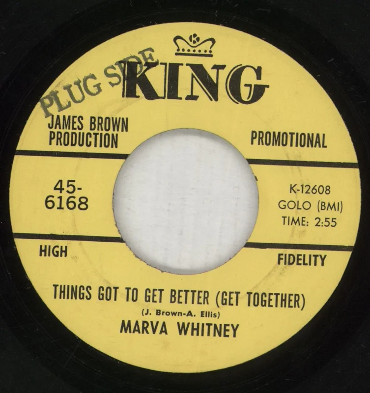 Marva Whitney Things Got To Get Better (Get Together) - Demo US 7" vinyl