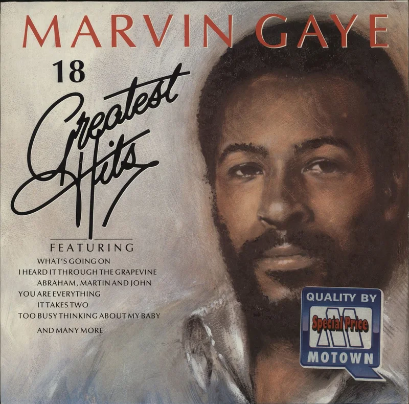 Marvin Gaye 18 Greatest Hits - Special Price Sticker German Vinyl LP