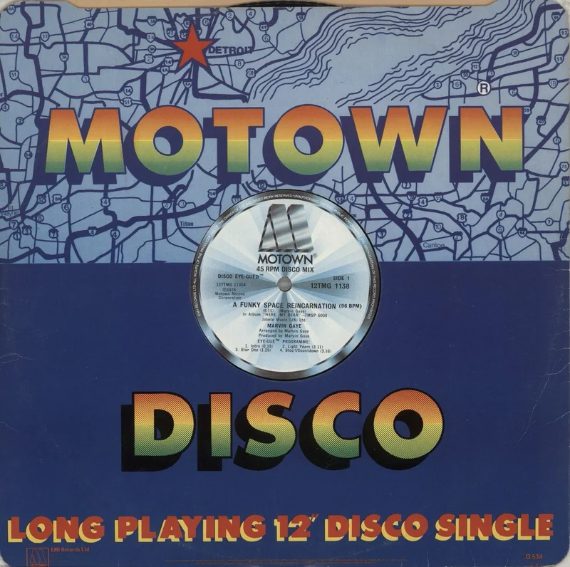 Marvin Gaye A Funky Space Reincarnation - Disco Mix UK 12" vinyl