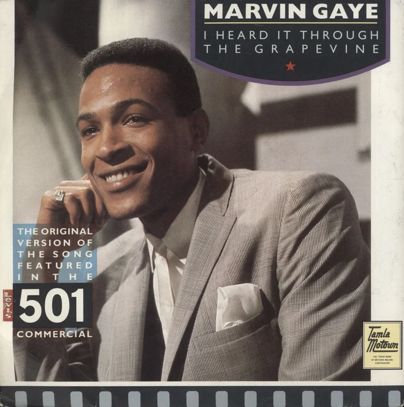 Marvin Gaye I Heard It Through The Grapevine - Black Label UK 7" vinyl