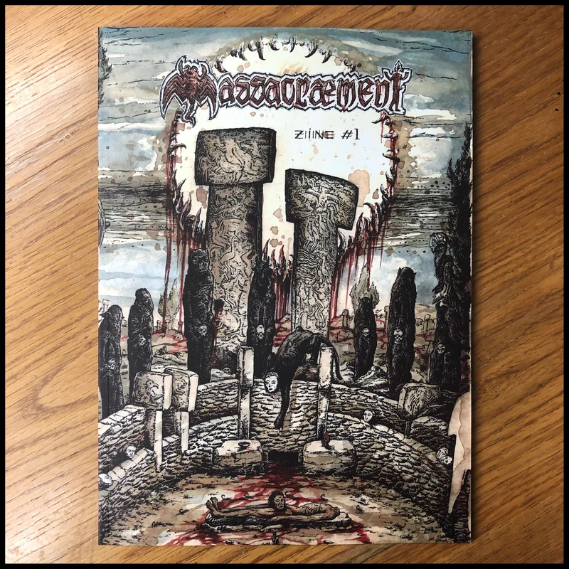 MASSACRMENT #1 zine (large cult death metal and black metal zine)
