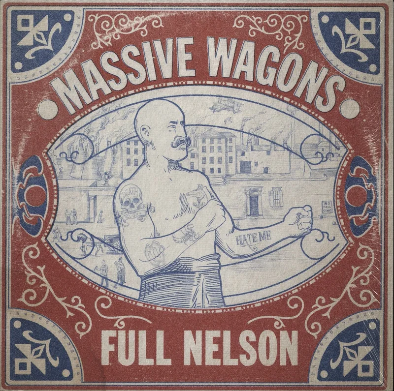 Massive Wagons Full Nelson - White Vinyl + Shrink - Autographed Print UK Vinyl LP