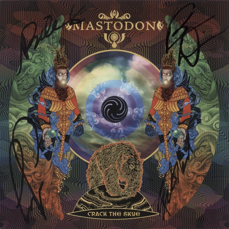 Mastodon Crack The Skye - Autographed UK Vinyl LP