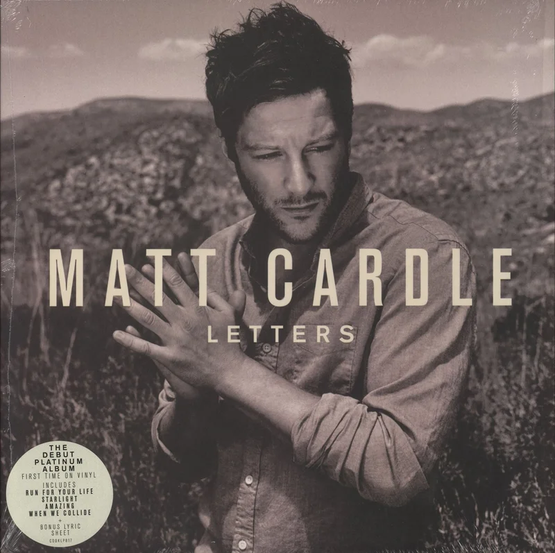 Matt Cardle Letters - Sealed + Autographed Print UK Vinyl LP