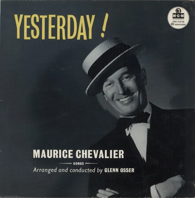 Maurice Chevalier Yesterday UK Vinyl LP