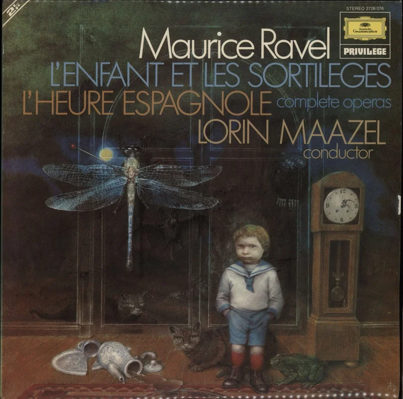 Maurice Ravel Ravel: L'Enfant Et Les Sortilges / L'Heure Espagnole UK 2-LP vinyl set