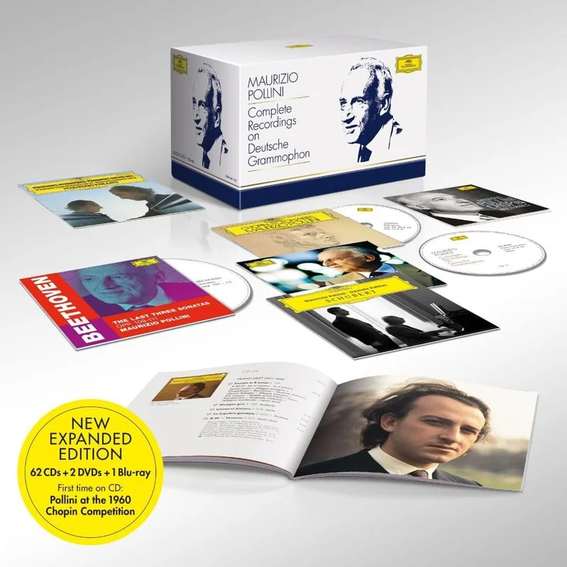 Maurizio Pollini Complete Recordings on Deutsche Grammophon - 62CD+2DVD+1Blu-Ray - Deluxe Box Set - Sealed UK Cd album box set