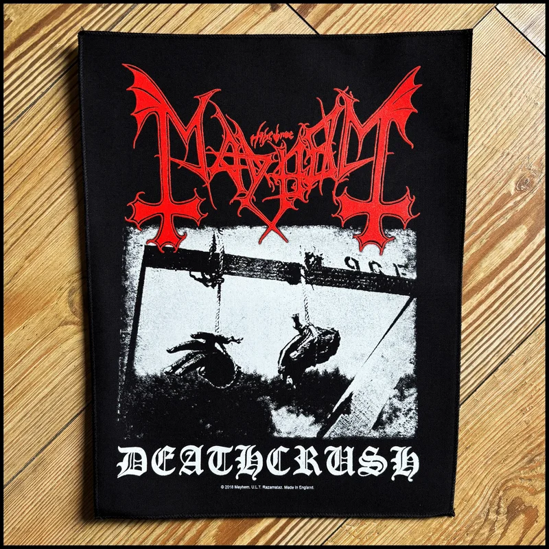 MAYHEM: official DEATHCRUSH large back patch