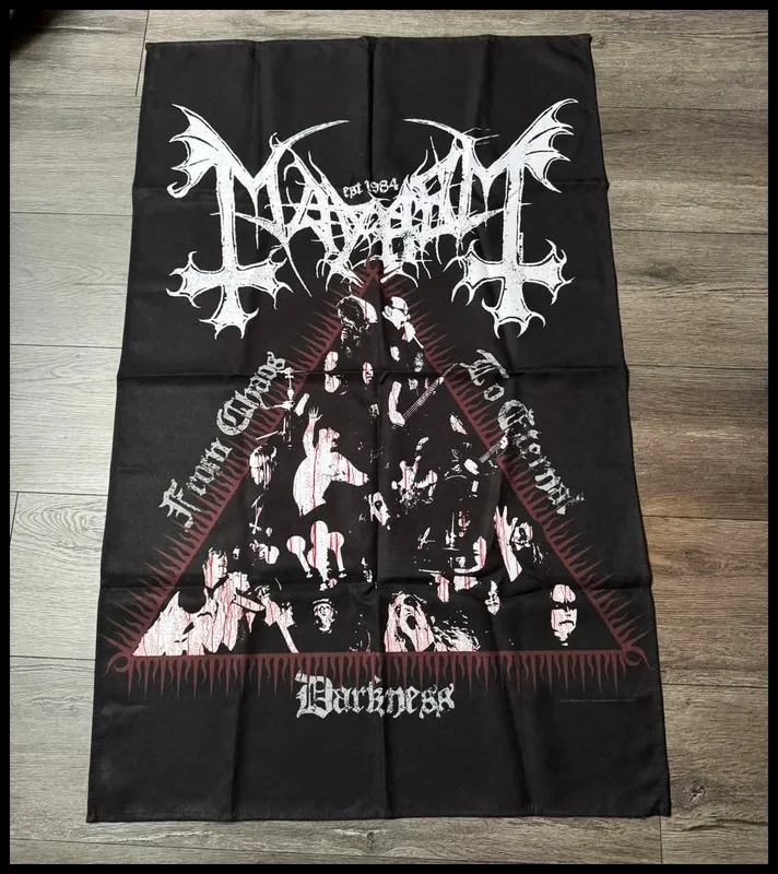 MAYHEM: official flag / textile poster *preowned/rare*