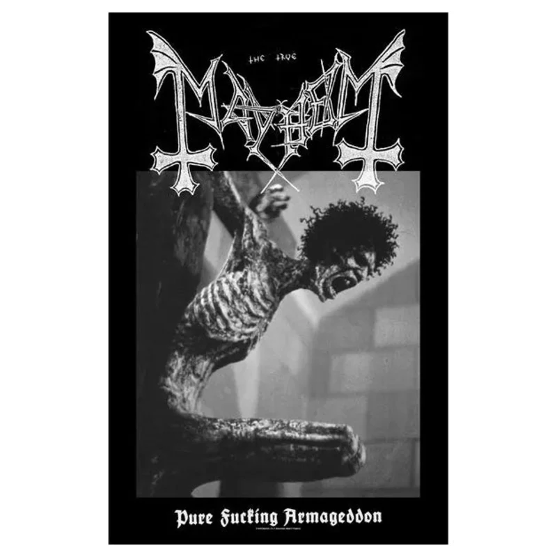 MAYHEM: official PURE FUCKING ARMAGEDDON large flag / textile poster