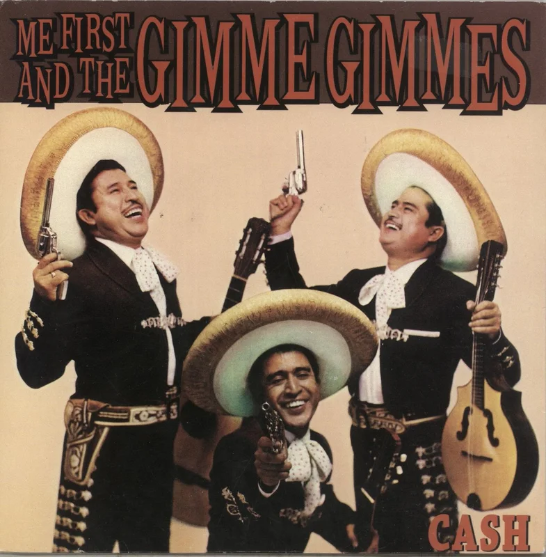 Me First & The Gimme Gimme's Cash - Red Vinyl US 7" vinyl