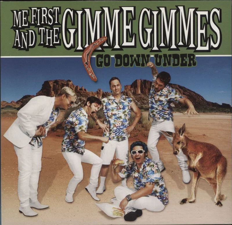 Me First & The Gimme Gimme's Go Down Under - Blue & Green Vinyl US 7" vinyl