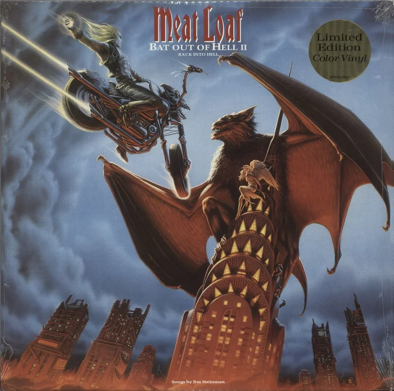 Meat Loaf Bat Out Of Hell II: Back Into Hell - Blue Vinyl - Sealed US 2-LP vinyl set