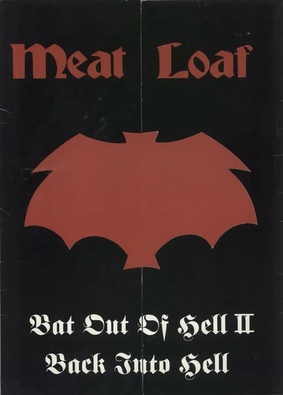 Meat Loaf Bat Out Of Hell II: Back Into Hell UK Promo Press kit