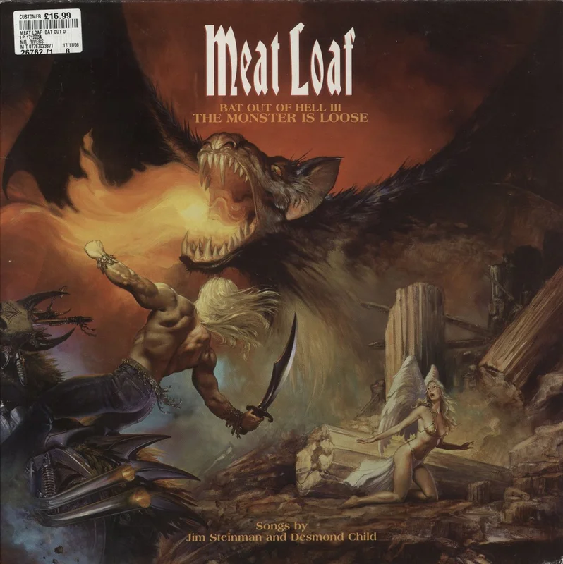 Meat Loaf Bat Out Of Hell III: The Monster Is Loose UK 2-LP vinyl set