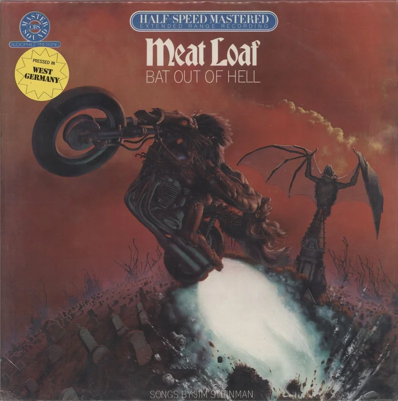 Meat Loaf Bat Out Of Hell - Master Sound + Bag & Sticker Seal German Promo Vinyl LP