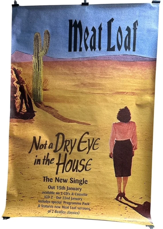 Meat Loaf Not A Dry Eye In The House UK Promo Poster