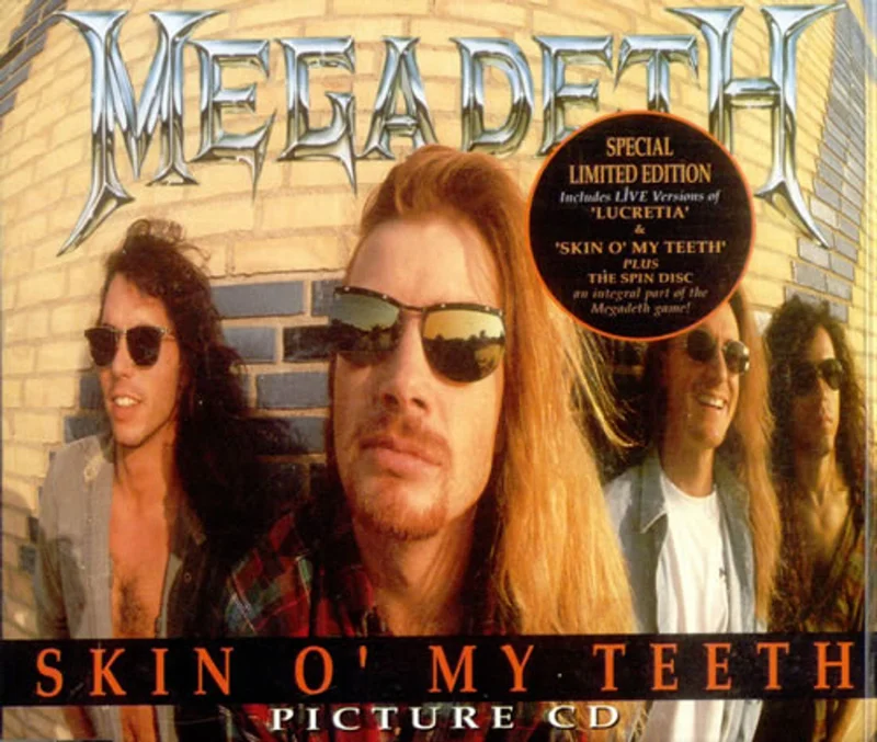 Megadeth Skin O' My Teeth + Spin Disc Game UK CD single