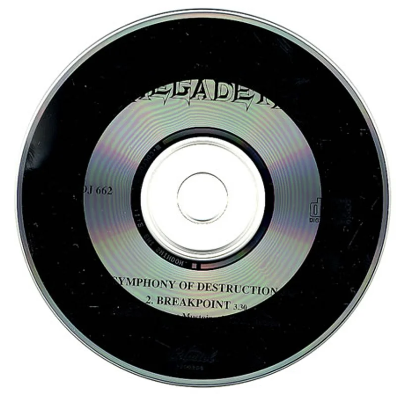 Megadeth Symphony Of Destruction UK Promo CD single