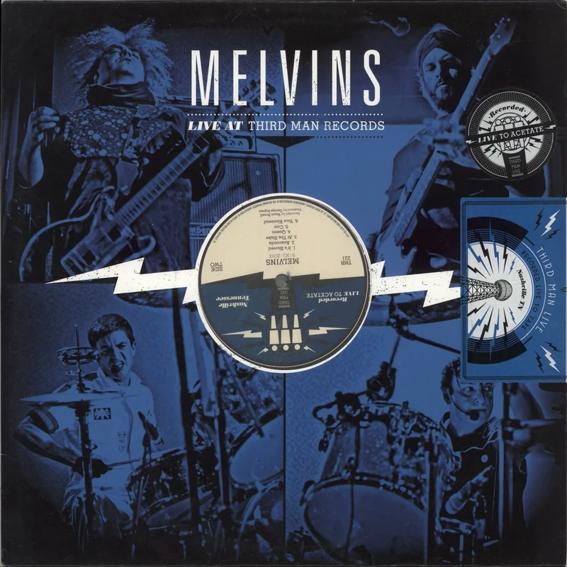 Melvins Live At Third Man Records - Blue & Black Split Vinyl - Sealed US Vinyl LP