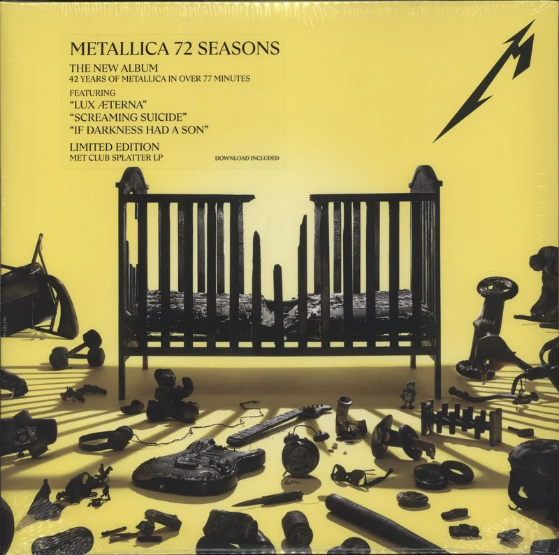Metallica 72 Seasons - Yellow And Black Splatter Vinyl - Sealed US 2-LP vinyl set