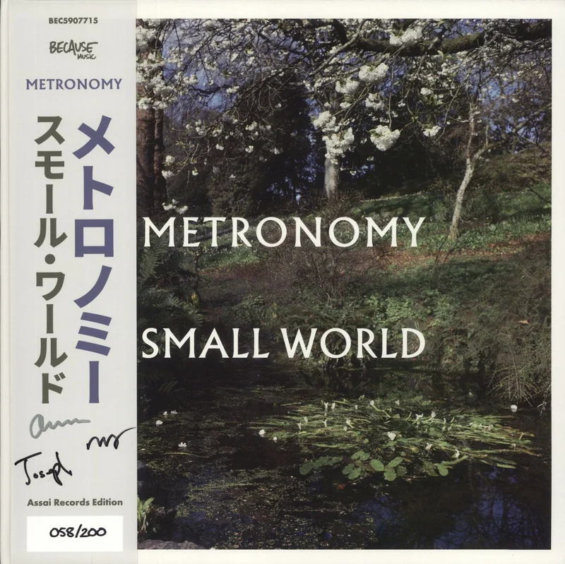 Metronomy Small World - Assai Edition - Clear Vinyl - Autographed French Vinyl LP