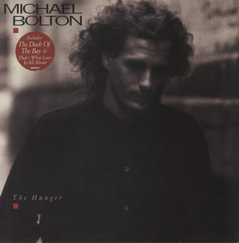 Michael Bolton The Hunger - Hype Sticker UK Vinyl LP