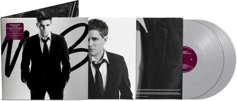 Michael Buble Its Time - Deluxe 20th Anniversary Edition - Silver Vinyl - Sealed UK 2-LP vinyl set