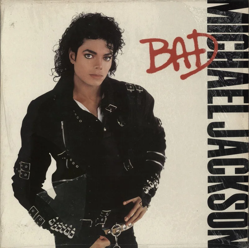 Michael Jackson Bad - Shrink UK Vinyl LP