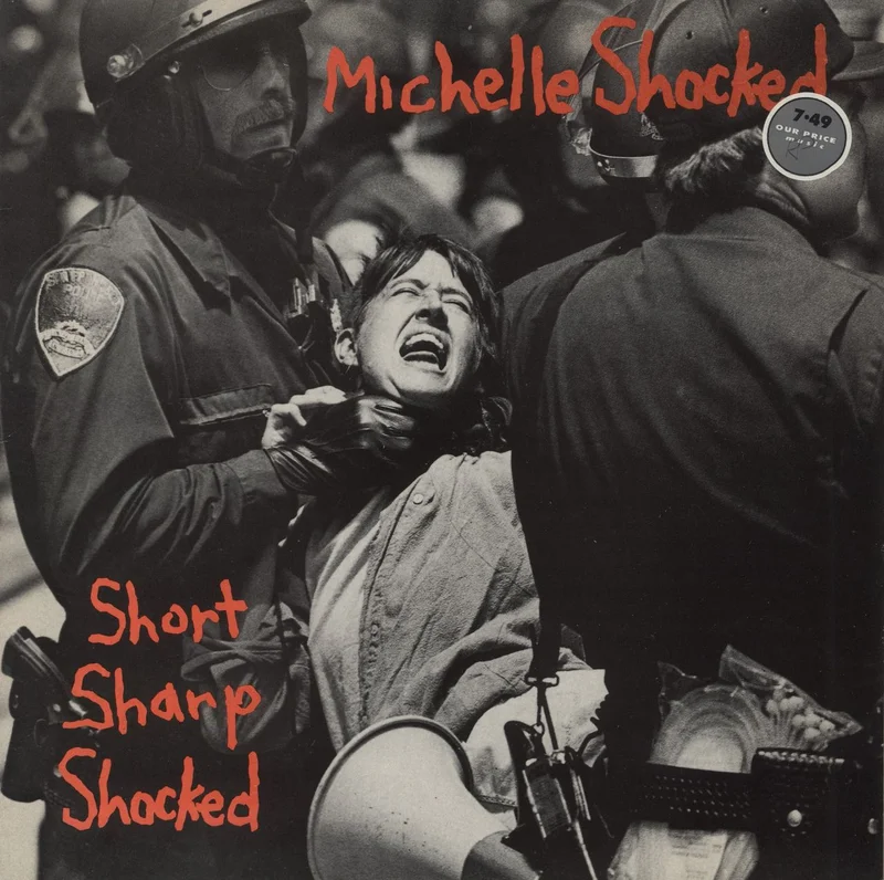 Michelle Shocked Short Sharp Shocked - Price Stickered UK Vinyl LP